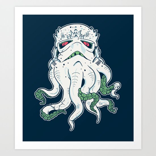 Stormthulhu Art Print