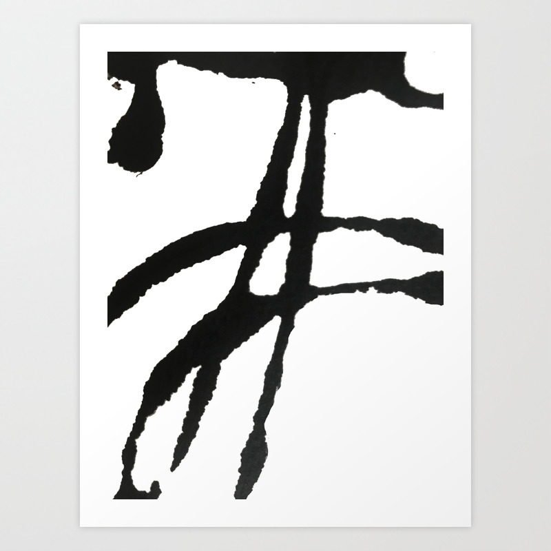 0523 A Simple Bold Abstract Piece In Black And White By Alyssa
