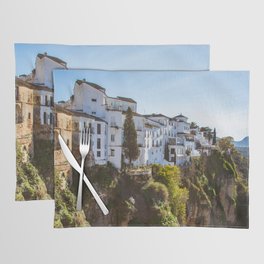 Spain Photography - Beautiful Village By A Small Cliff Placemat