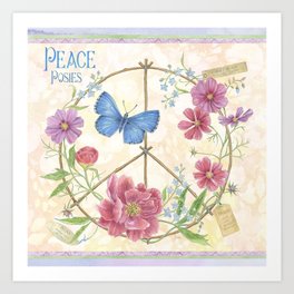 Peace Posies Art Print