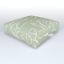 Peony - Sage Green Outdoor Floor Cushion