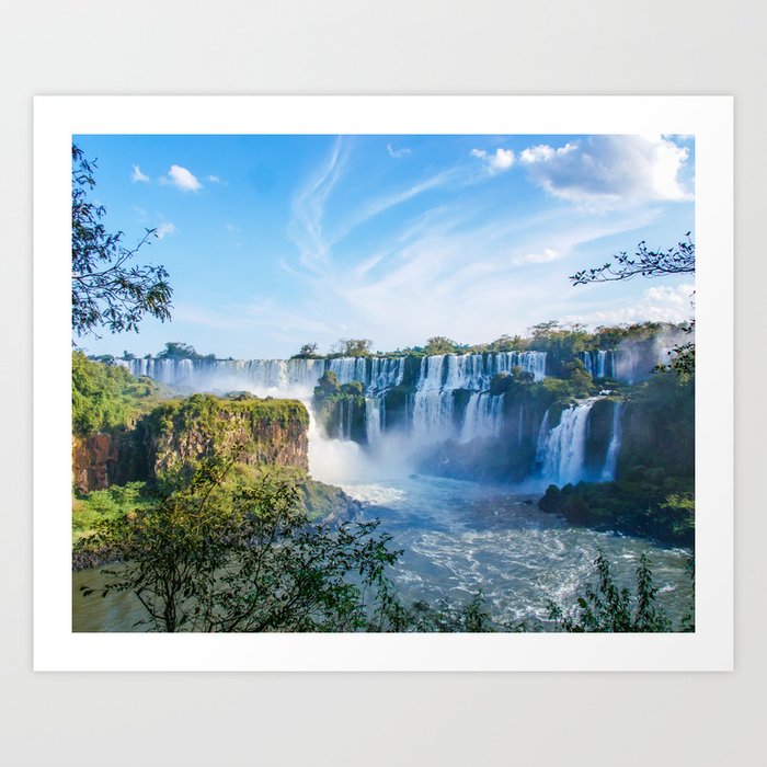 Majestic Iguazu Waterfalls Fine Art Print Art Print | Photography, Iguazu, Waterfalls, Argentina, Iguazu-falls, South-america, Adventure, Dreamy, Famous, Nature
