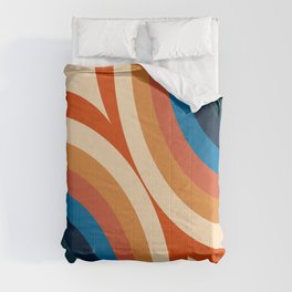  Psychedelic Groovy /Geometric Abstract Comforter