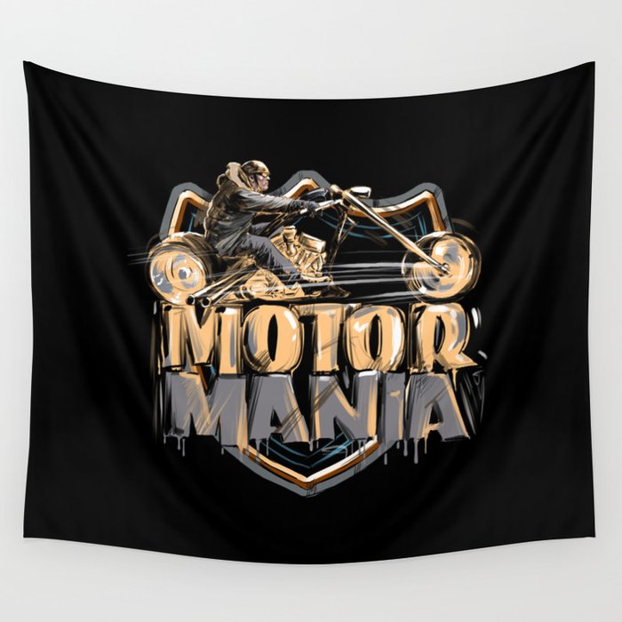 MOTORMANIA Wall Tapestry