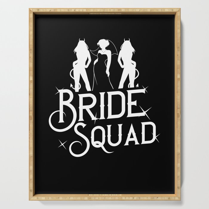 Bachelorette Party Bridesmaid Bride Before Wedding Serving Tray