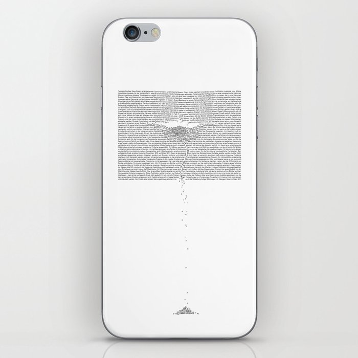 Erosion & Typography 1 iPhone Skin