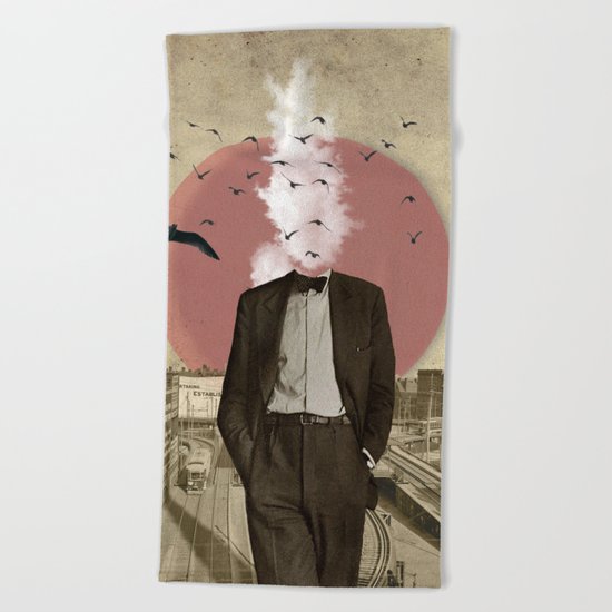 Hot Under The Collar Beach Towel