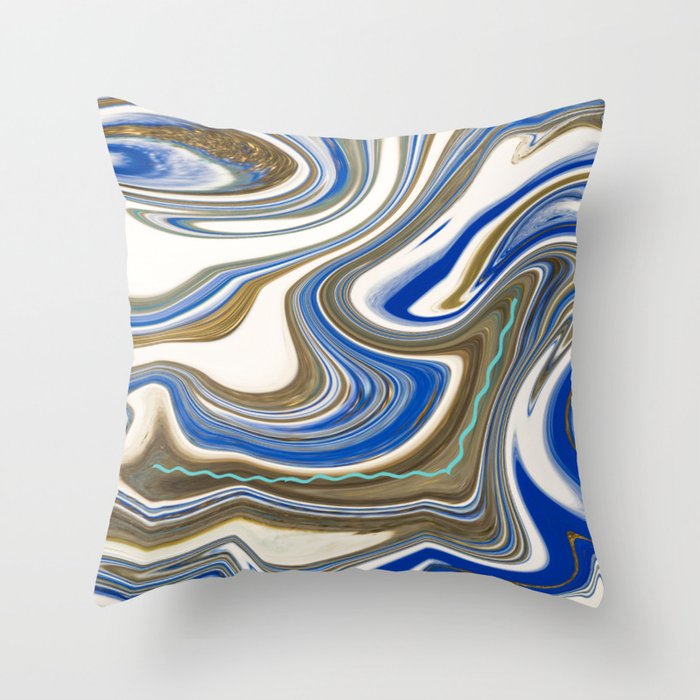 abstract swirls Throw Pillow
