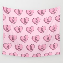 Leo Candy Hearts Wall Tapestry