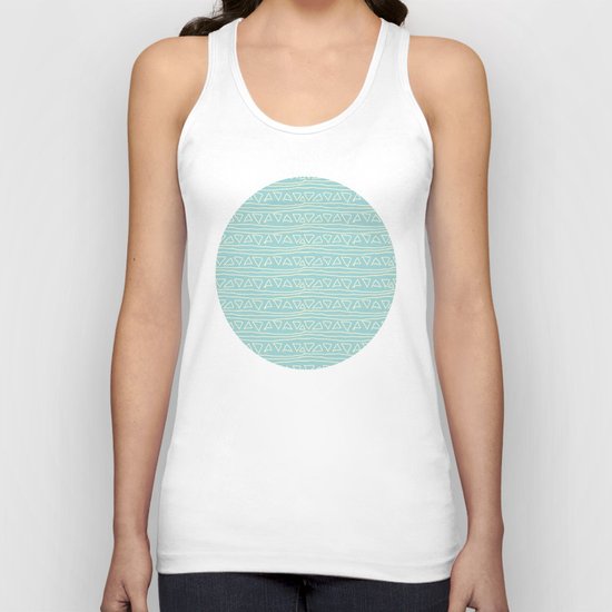 Blue Scribbles Pattern 05 Unisex Tank Top