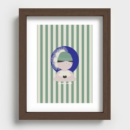 Inhale Exhale Recessed Framed Print