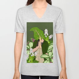 Loving Garden V Neck T Shirt