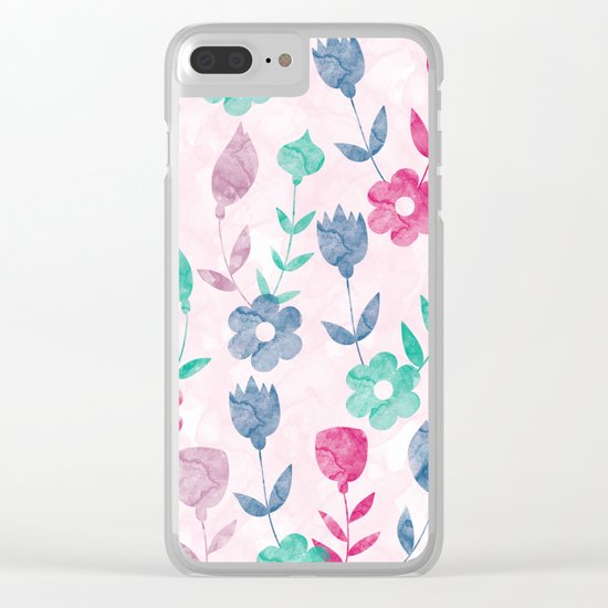 Lovely Pattern Clear iPhone Case
