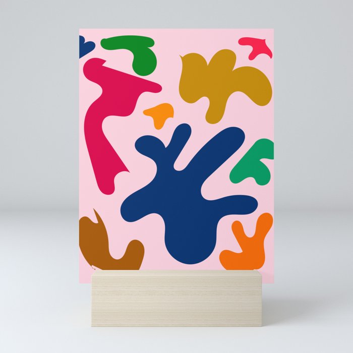 16  Henri Matisse Inspired 220527 Abstract Shapes Organic Valourine Original Mini Art Print