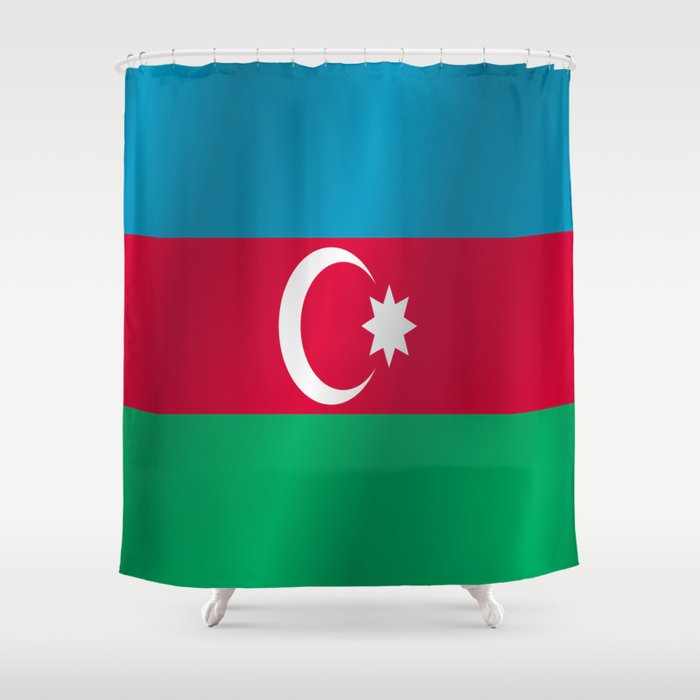 Flag of Azerbaijan Shower Curtain