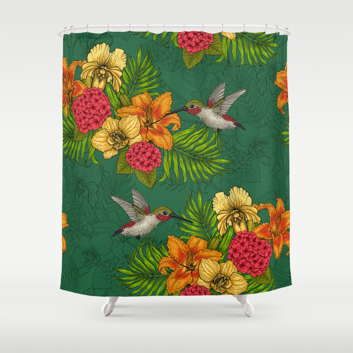 Tropical bouquet Shower Curtain