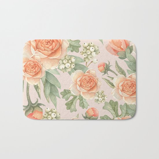 Flowered nature Bath Mat