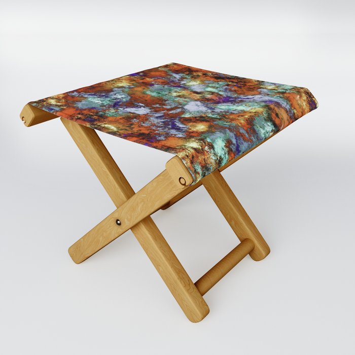 Stones sea and foam Folding Stool