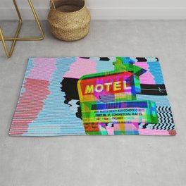 MOTEL - Hot Water, Heat, Air Conditioned, Commercial Rates, Color TV, and Phones Rug
