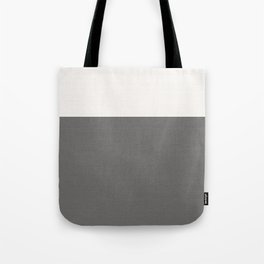 Split Grey Geometry Tote Bag
