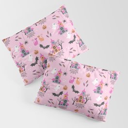 Pink Halloween pastel spooky party Pillow Sham