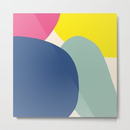 Zen Zahhak - Colorful Decorative Abstract Art Pattern Metal Print