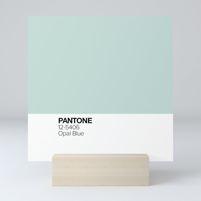 Pantone: Opal Blue Mini Art Print