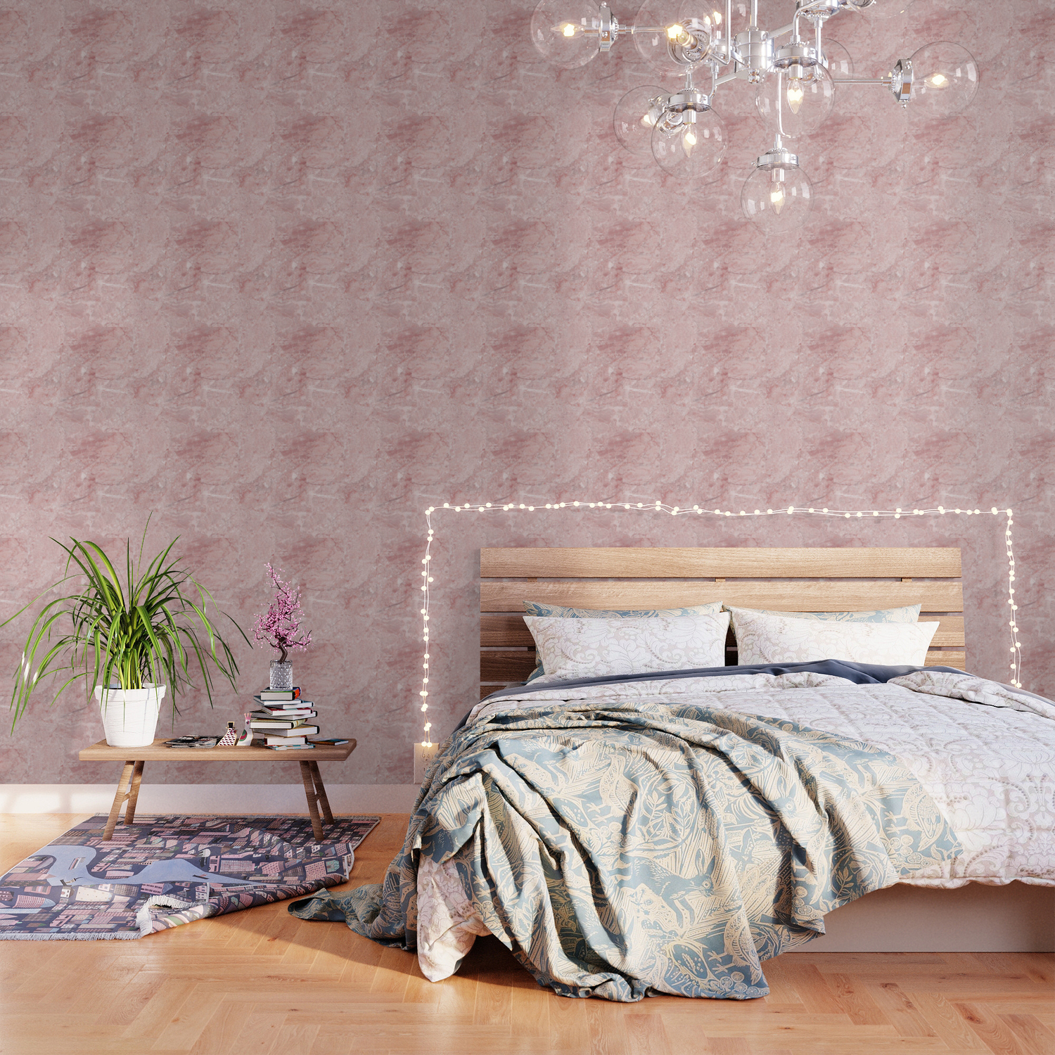 Blush Pink Marble Wallpaper By Naturemagick Society6