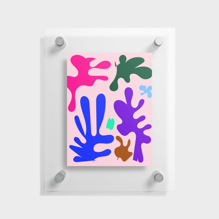 3  Henri Matisse Inspired 220527 Abstract Shapes Organic Valourine Original Floating Acrylic Print