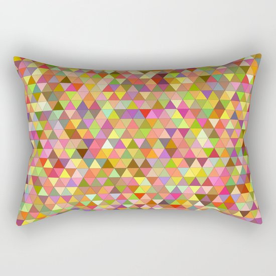 Happy summer triangles Rectangular Pillow