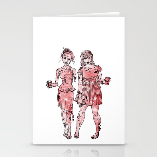 Zombie Bridesmaids Stationery Cards