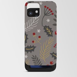 Holly And Winter Berries  2 iPhone Card Case