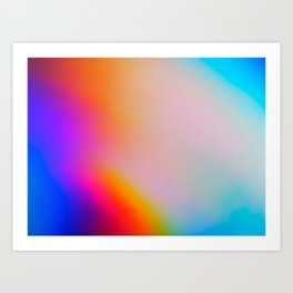 gradient blur colorful  Art Print