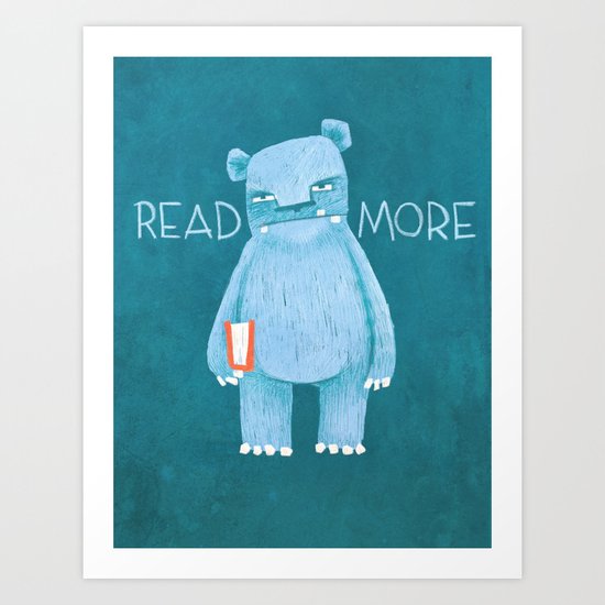 READ MORE BOOKS Art Print