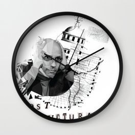Michel Foucault Wall Clock