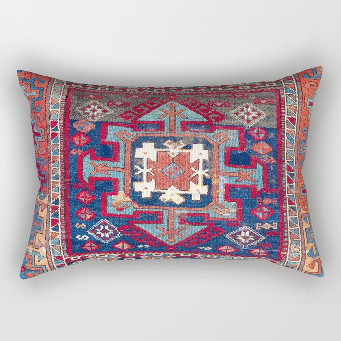 Kurdish Malatya East Anatolian Rug Print Rectangular Pillow