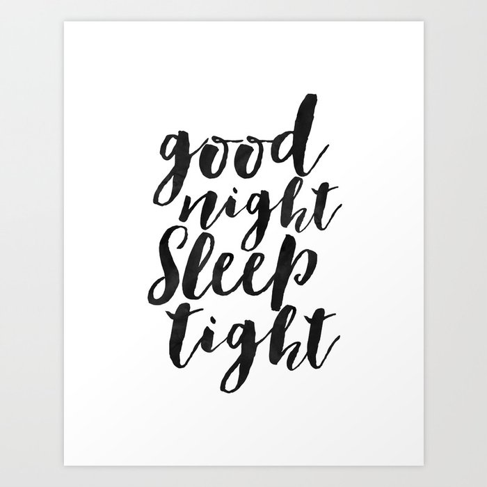 Printable Art Good Night Sleep Tight Bedroom Decor Kids Gift Nursery Decor Quote Prints Wall Art Kunstdrucke