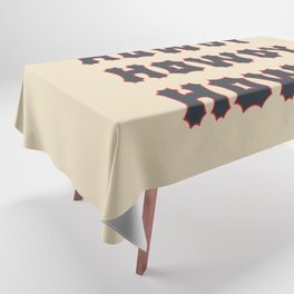Gothic Cowgirl, Red White and Black Tablecloth