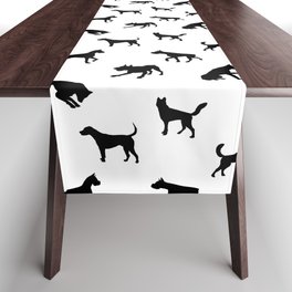 Puppies,dogs,pattern,animals,Scandinavian style  Table Runner