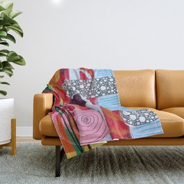 Abstract Mix 1 Throw Blanket