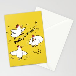 POULTRY IN MOTION II BOGAN Stationery Card