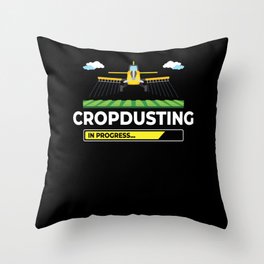 Crop Dusting Plane Rc Drone Airplane Pilot Throw Pillow