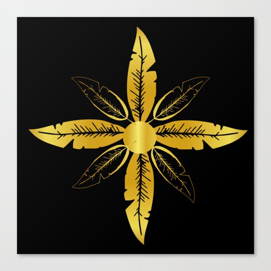 Golden Flower Canvas Print
