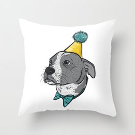 Party Pupper Throw Pillow