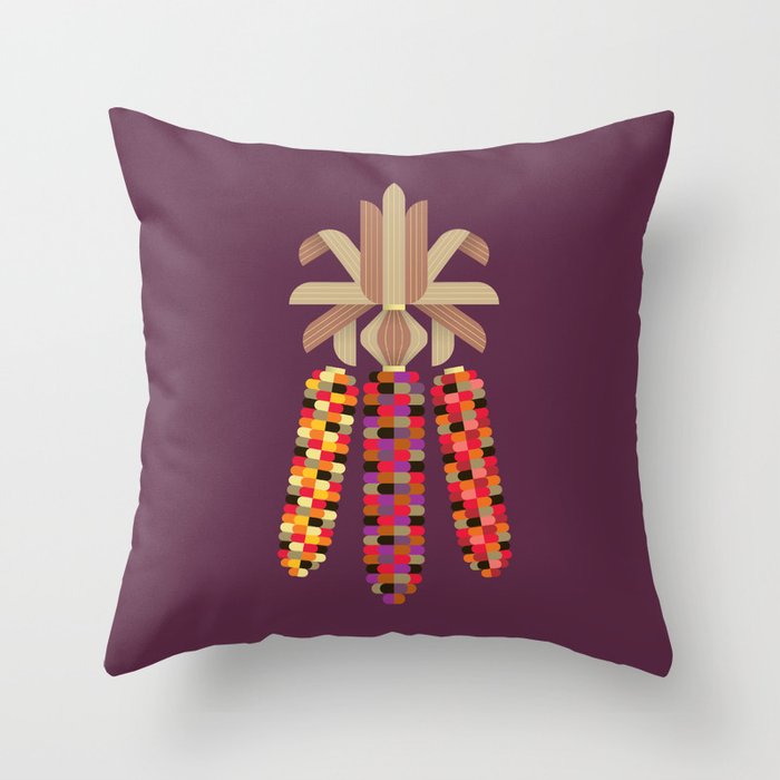 Indian Corn Throw Pillow