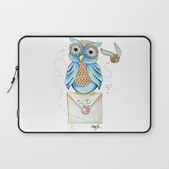 Harry Potter - Hedwig Owl and Golden Snitch Laptop Sleeve