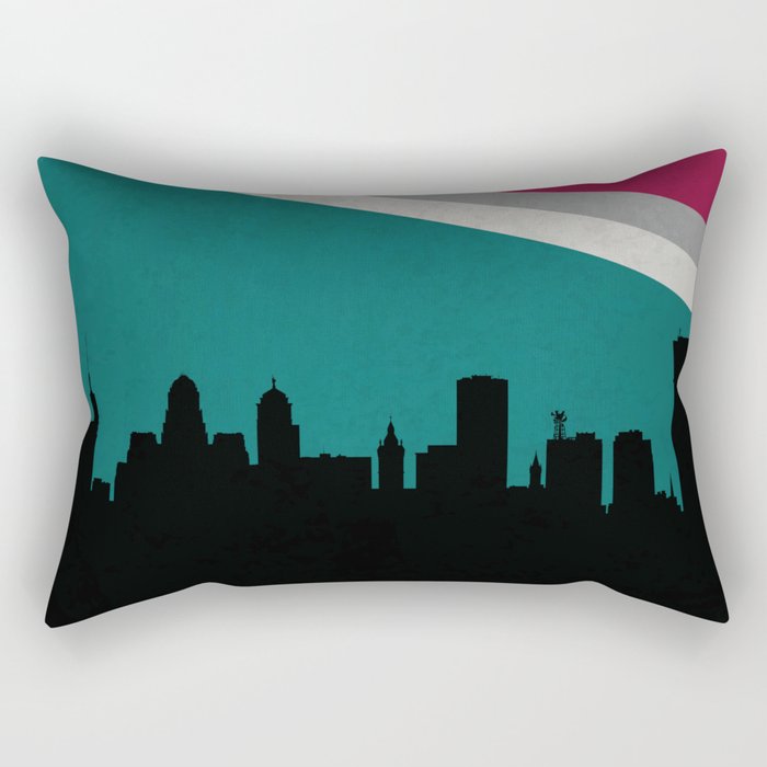 Buffalo Skyline Rectangular Pillow