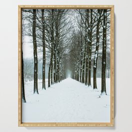 snowy path Serving Tray