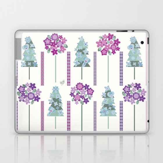 Geometric flowers Laptop & iPad Skin