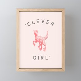 Clever Girl Framed Mini Art Print